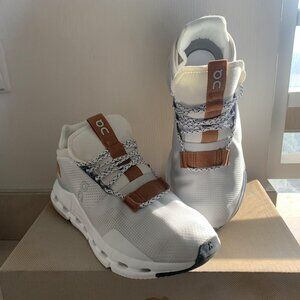 New On Cloudnova White Pearl Cloudtec Running Shoes Women's Size